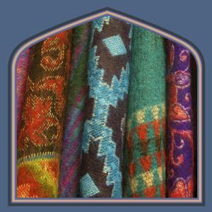 Large yak fleece shawls